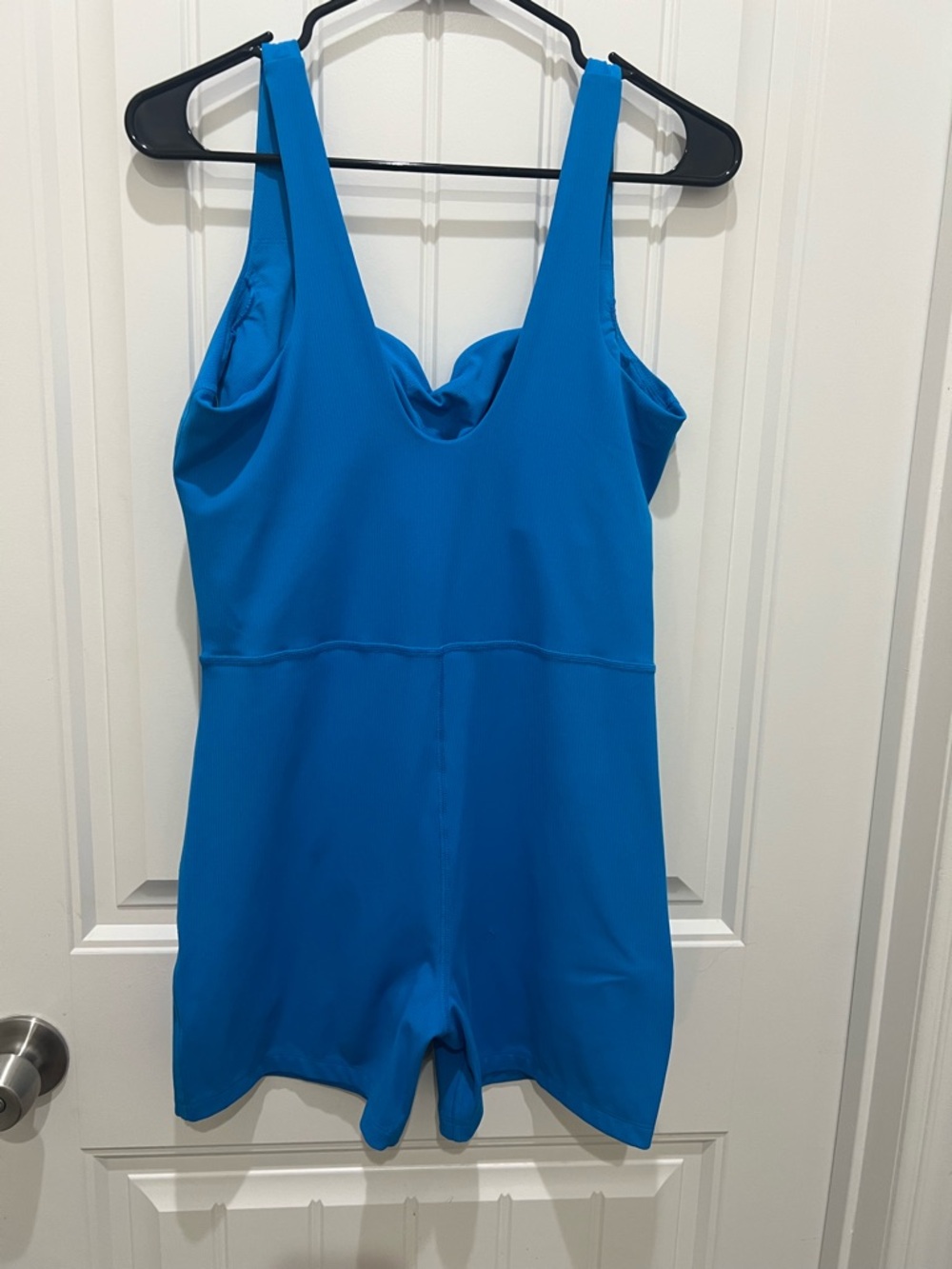 all in motion Electric Blue Athletic Tank Romper - Picture 4 of 7